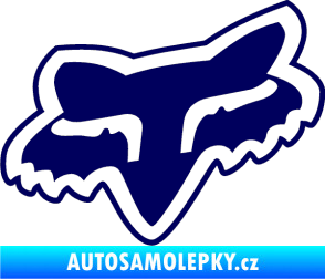Samolepka Fox 003 tmavě modrá