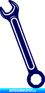 Samolepka Francouzský klíč levá tmavě modrá