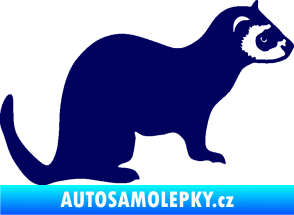 Samolepka Fretka 001 pravá tmavě modrá