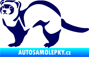 Samolepka Fretka 002 levá tmavě modrá