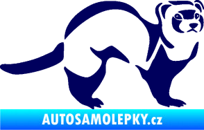 Samolepka Fretka 002 pravá tmavě modrá