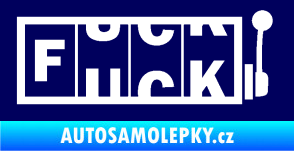 Samolepka Fuck kasino tmavě modrá