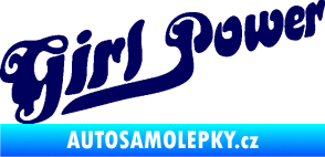 Samolepka Girl Power nápis tmavě modrá
