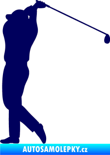 Samolepka Golfista 004 levá tmavě modrá