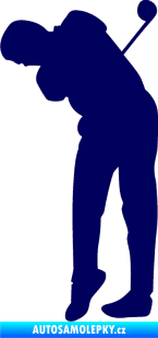 Samolepka Golfista 013 levá tmavě modrá