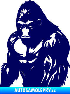 Samolepka Gorila 004 levá tmavě modrá