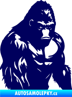 Samolepka Gorila 004 pravá tmavě modrá