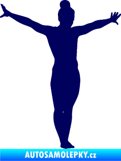 Samolepka Gymnastka 002 pravá tmavě modrá