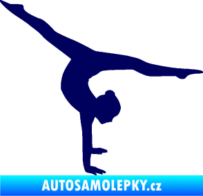 Samolepka Gymnastka 005 pravá tmavě modrá