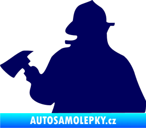 Samolepka Hasič 004 levá tmavě modrá