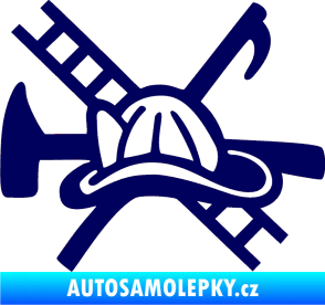Samolepka Hasič 005 levá tmavě modrá