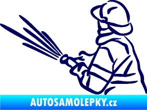 Samolepka Hasič 015 levá tmavě modrá