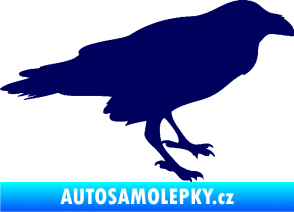 Samolepka Havran 001 pravá tmavě modrá