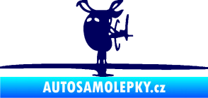 Samolepka Helikoptéra model 001 levá tmavě modrá