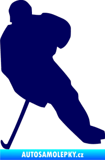Samolepka Hokejista 003 levá tmavě modrá