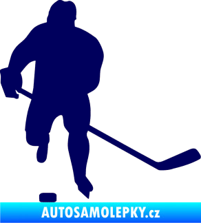 Samolepka Hokejista 008 pravá tmavě modrá
