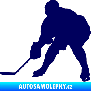 Samolepka Hokejista 016 levá tmavě modrá