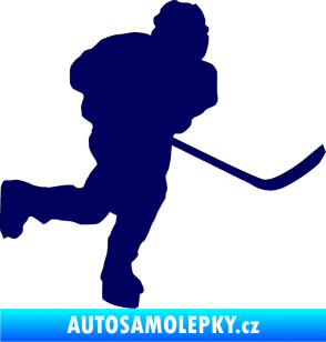 Samolepka Hokejista 017 pravá tmavě modrá