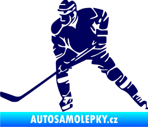 Samolepka Hokejista 026 levá tmavě modrá