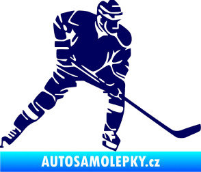 Samolepka Hokejista 026 pravá tmavě modrá