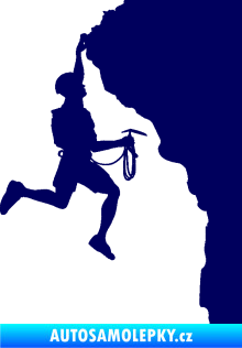 Samolepka Horolezec 003 pravá tmavě modrá