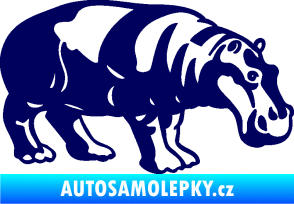 Samolepka Hroch 003 pravá tmavě modrá