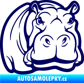 Samolepka Hroch 004 pravá tmavě modrá