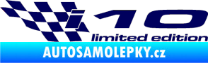 Samolepka i10 limited edition levá tmavě modrá