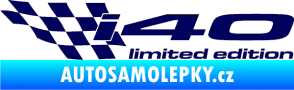 Samolepka i40 limited edition levá tmavě modrá
