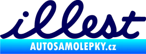 Samolepka Illest 001 tmavě modrá