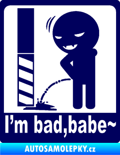 Samolepka I´m bad, babe tmavě modrá
