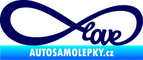 Samolepka Infinity 004 love tmavě modrá