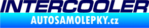 Samolepka Intercooler tmavě modrá