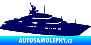 Samolepka Jachta 003 pravá tmavě modrá