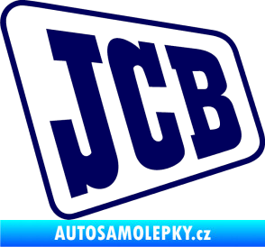 Samolepka JCB - jedna barva tmavě modrá