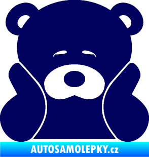 Samolepka JDM medvídek tmavě modrá