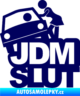 Samolepka JDM Slut 001 tmavě modrá