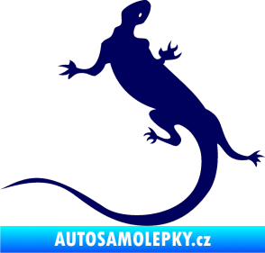 Samolepka Ještěrka 004 levá tmavě modrá