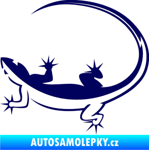 Samolepka Ještěrka 010 levá tmavě modrá