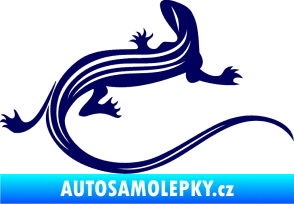 Samolepka Ještěrka 011 pravá tmavě modrá