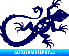 Samolepka Ještěrka 012 pravá tmavě modrá