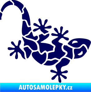 Samolepka Ještěrka 015 pravá tmavě modrá