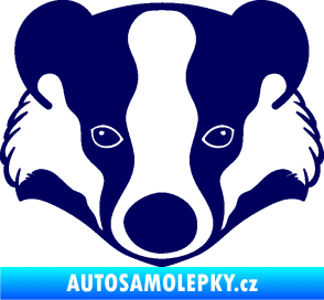 Samolepka Jezevec 001  tmavě modrá