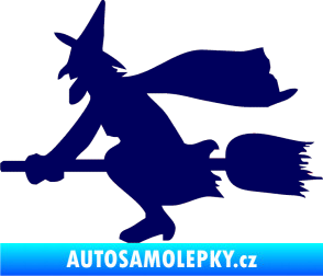 Samolepka Ježibaba levá tmavě modrá