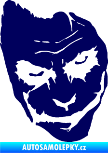Samolepka Joker 002 pravá tvář tmavě modrá