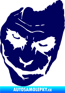 Samolepka Joker 002 levá tvář tmavě modrá