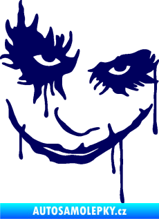 Samolepka Joker 003 pravá tvář tmavě modrá