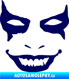 Samolepka Joker 004 tvář levá tmavě modrá