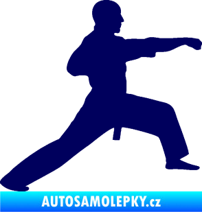 Samolepka Judo 001 pravá tmavě modrá