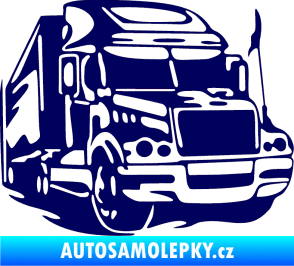 Samolepka Kamion 002 pravá nákladní auto tmavě modrá